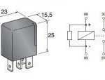 фото Реле мини 4-х конт. 12V 20A Т-обр. на замыкание