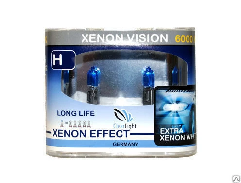 Фото Галогеновая лампа ClearLight H27 XenonVision (12V-55W/компл.2 шт)