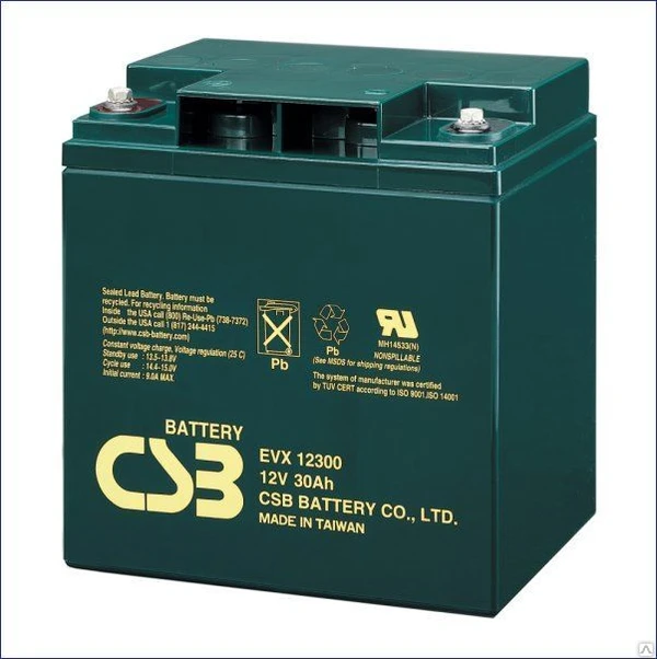 Фото Аккумуляторная батарея CSB EVX12300 (12В 30Ач)