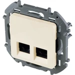 фото Механизм розетки RJ45 2-м Inspiria CAT.6 UTP сл. кость Leg 673841