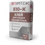 Фото №2 TimTek 510-K ЗИМА Клей для кладки газобетона 25кг (60 шт/пал)