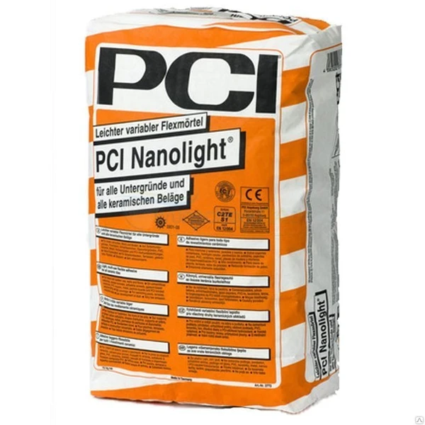 Фото Плиточный клей PCI® Nanoflott ПЦИ Нанофлотт серый