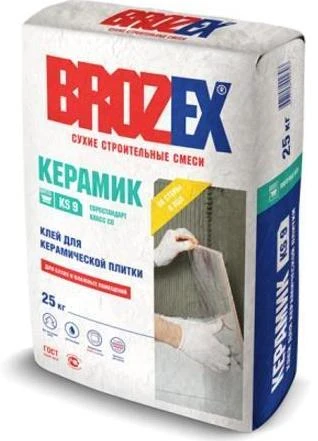 Фото Клей для плитки KS 9 Керамик Brozex 25кг