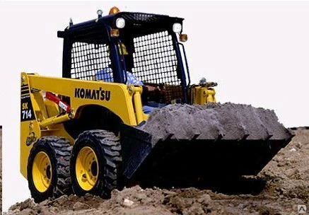 Фото Мини-погрузчик KOMATSU SK714-5 колесный