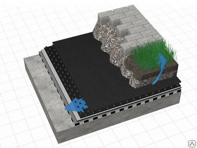 Фото DELTA-EQ-DRAIN Защитная и дренажная мембрана