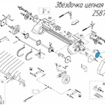 фото Звёздочка цепная Z27-3/4" Z587 34P0004 на пресс-подборщик Metal-Fach Z-587