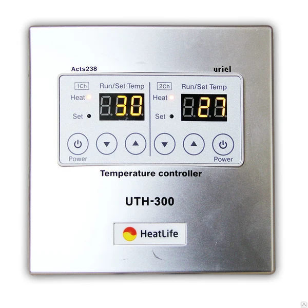 Фото UTH-300 (7 KW) Терморегулятор, накладной, двухзональное управление, таймер