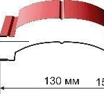 фото Евроштакетник радиусный/прямоугольный окрашенный под дерево t=0,45 mm