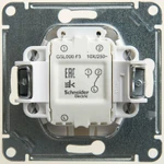 фото Механизм переключателя проходного 1-кл. СП Glossa 10А IP20 (сх. 6а) 10AX с подсветкой перламутр. SchE GSL000663