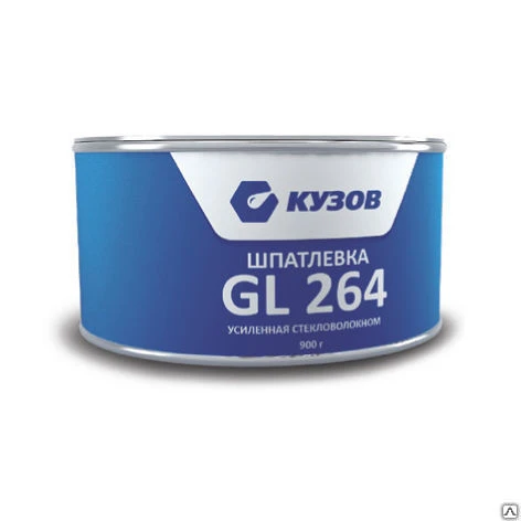 Фото Шпатлевка автомобильная усиленная стекловолокном КУЗОВ GL 264 900 гр