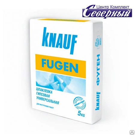 Фото KNAUF FUGEN (Кнауф ФУГЕНФЮЛЕР) гипсовая шпаклёвка (5кг)