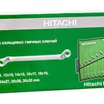 фото Набор раздвоенных гаечных ключей HITACHI в свертке 14 пред