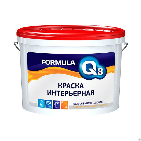 Фото Краска интерьерная FORMULA белоснеж в/д 13кг, Россия