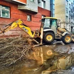 фото Выбор грунта механизированным способом с погрузкой в самосвалы и вывозом