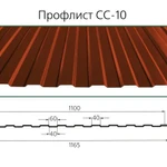 фото Профлист Сс-10, оцинкованный и окрашенный