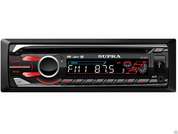 Фото Автомобильная магнитола SUPRA SCD-409U 1Din CD/MP3