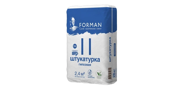 Фото Штукатурка гипсовая ручного нанесения Forman 11, 28кг