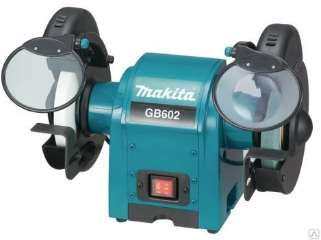 Фото Точило MAKITA GB602 (250Вт,2круга 150х16х12.7мм,2850об/мин,подсветка,линза)