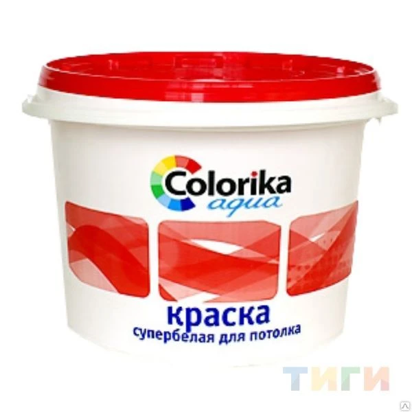 Фото Краска "Colorica aqua" для потолков супербелая 15кг