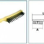 фото Ручная щётка по металлу (плоская или гофрированная проволока)