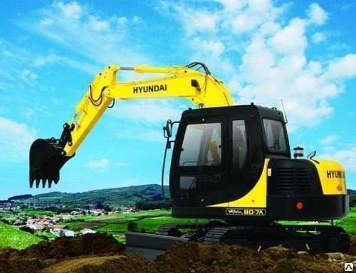 Фото Запчасти на мини-экскаватор гусеничный Hyundai R80-7A