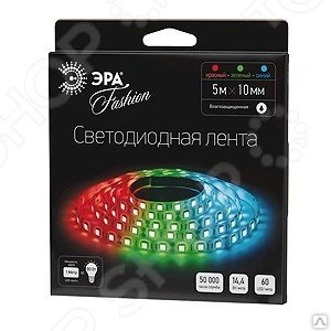 Фото Лента светодиодная Эра LS5050-60LED-IP65-RGB-W-5m