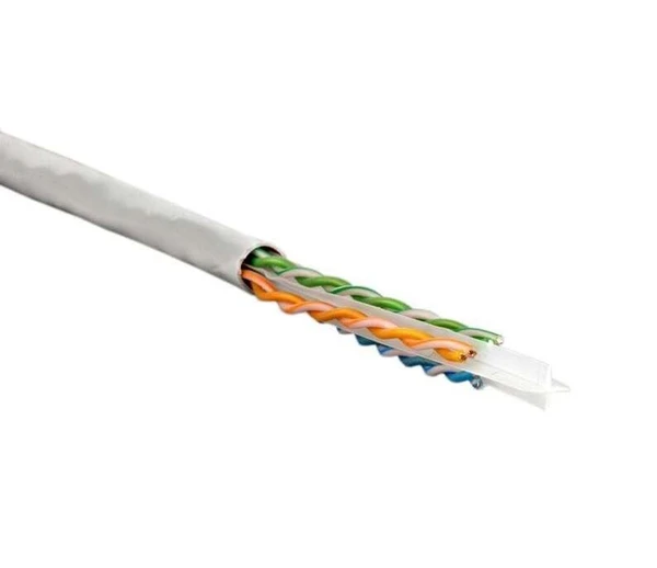 Фото Кабель витая пара U/UTP кат.6 4х2х23AWG solid PVC UUTP4-C6-S23-IN-PVC-GY-305 сер. 305м (м) Hyperline 42047