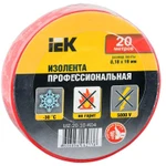 фото Изолента ПВХ 0.18х19мм красн. (рул.20м) ИЭК UIZ-20-10-K04