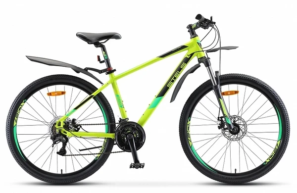 Фото Горный (MTB) велосипед STELS Navigator 645 MD 26 V010 лайм 18" рама