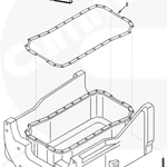 фото Прокладка поддона (картера) дв. Cummins 4BT 3938162 3900947 3903393 3906027