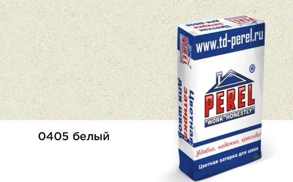 Фото Затирка для швов PEREL RL 0405 белая, 25 кг