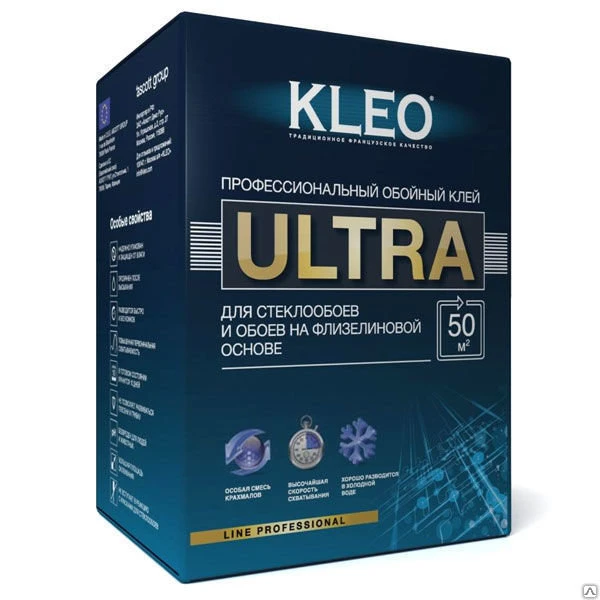 Фото Клей обойный KLEO ULTRA стеклообои 500 г