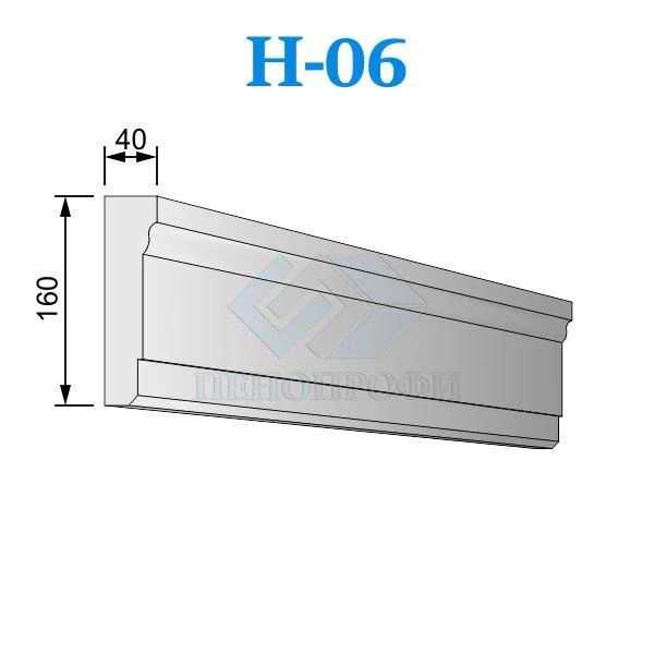 Фото Фасадные наличники из пенопласта (пенополистирола) Н-06 ПСБ-С-35