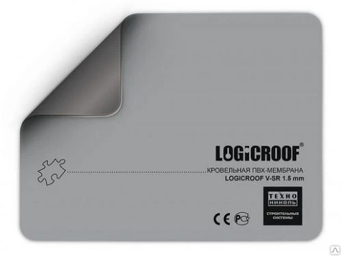 Фото Мембрана ПВХ Logicroof V-SR 1,5 серая 2 шт 1x10 м Logicroof