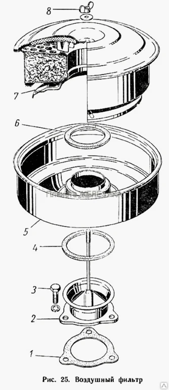Фото Фильтр ГАЗ-52/53 воздушный в сборе