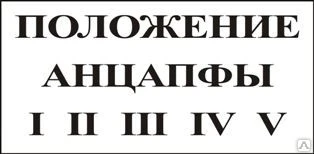 Фото Плакат «Положение анцапфы» (пленка)