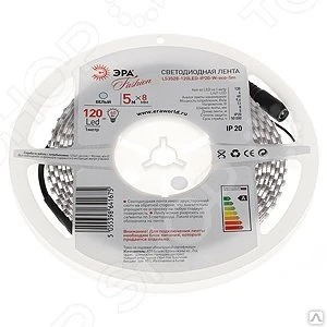 Фото Лента светодиодная Эра LS3528-120LED-IP65-W-eco-5m