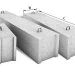 фото Блок фундаментный стеновой ФБС 12.4.6т