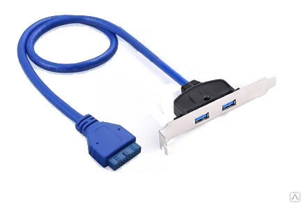 Фото Дополнительный порт 2 х USB 3.0 AF на USB 3.0 20pin Greenconnect GC-20P2UF1