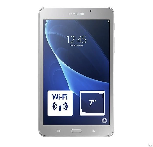 Фото Планшет 7.0" Samsung Galaxy Tab A SM-T280, 8Gb, Android, серебристый