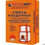 фото Смесь "Терракот" кладочная глино-шамотная жаростойкая для печей