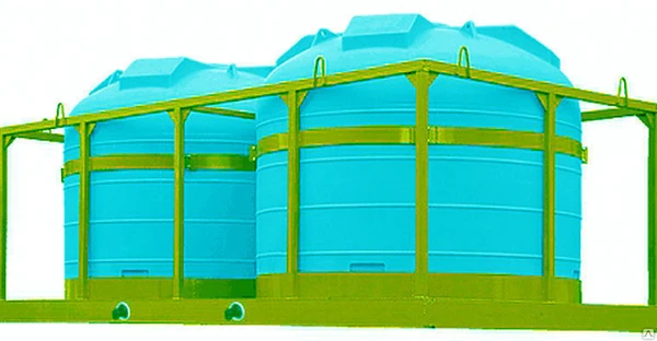 Фото Емкость для перевозки воды и жидких удобрений 2х5000 л