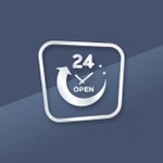 фото Наклейка «24 open». Открыто 24 часа.