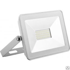 Фото Светодиодный прожектор saffit sfl90-30 2835smd, 30w 6400k ac220v/50hz ip65,