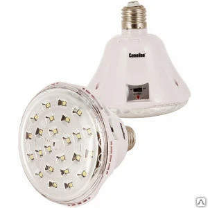 Фото Аккумуляторный светильник с патроном camelion la-109 24 led, dc, 220в 11830