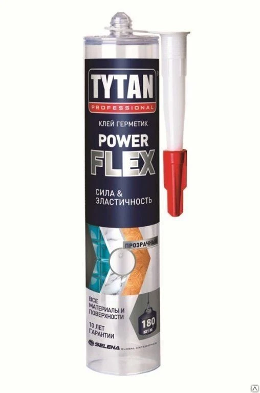 Фото Монтажный клей 310мл кристально-прозрачный TYTAN Professional PowerFlex