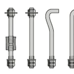 фото Болт фундаментный тип 1,2 изогнутый