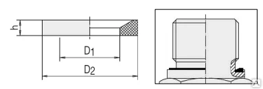Фото Кольцо уплотнительное под адаптеры/штуцеры (DIN3869) WD 32-2 R 1 (M32x2, G
