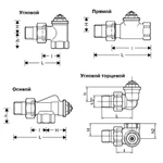 фото Клапан термостат прям   V2000DVS15   д15