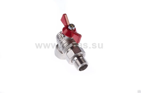 Фото Кран шаровой BASE угловой с полусгоном 3/4" вн.-нар.(уп.10/160) Valtec